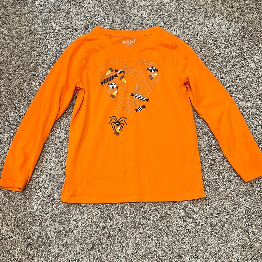 Cat & Jack Halloween Glitter Web Sz Small 6 6x